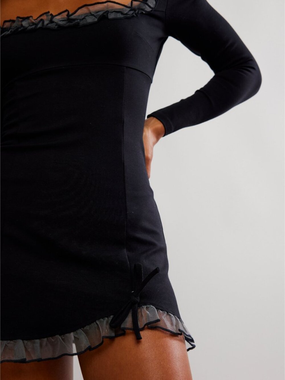 🎉LAST CHANCE🎉 FREE PEOPLE Lucette Mini / Smoked Black - Picture 5 of 6